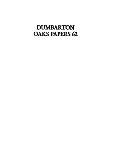 Dumbarton Oaks papers