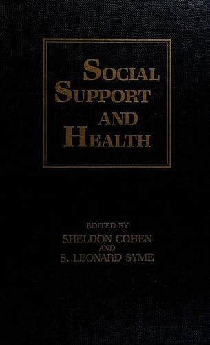 Social support and health