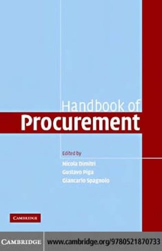 Handbook of procurement