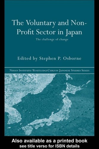 The voluntary and non-profit sector in Japan
