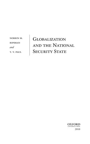 Globalization and the national security state