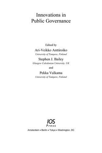 Innovations in public governance