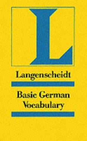 Basic German vocabulary