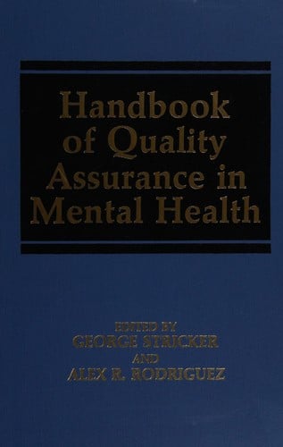 Handbook of quality assurance in mental health