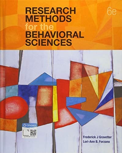 Research methods for the behavioral sciences