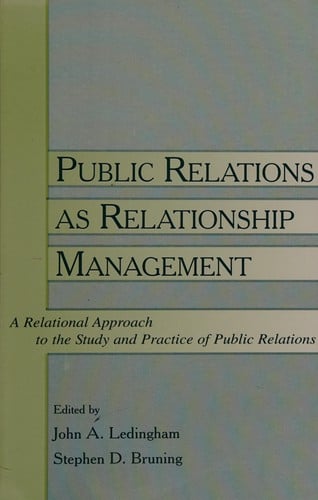 Public relations as relationship management