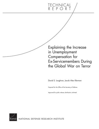 Explaining the increase in unemployment compensation for ex-servicemembers during the global war on terror