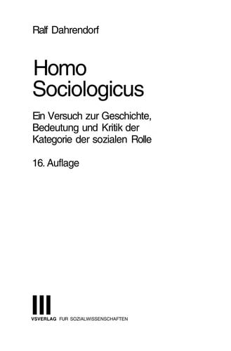 Homo sociologicus