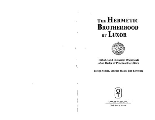 The Hermetic Brotherhood of Luxor