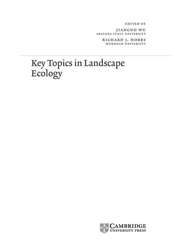 Key topics in landscape ecology