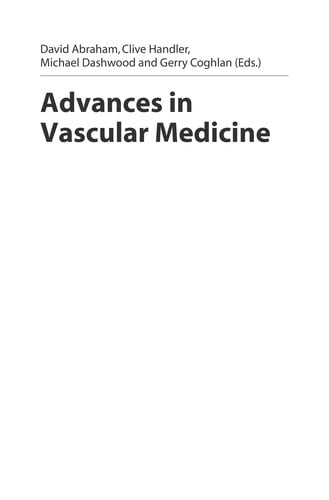 Advances in vascular medicine