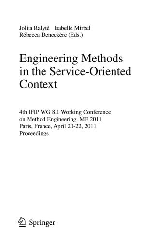 Engineering Methods in the Service-Oriented Context