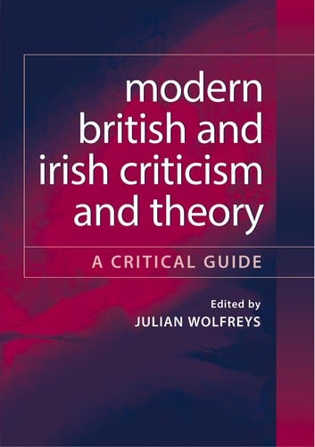 Modern British and Irish criticism and theory