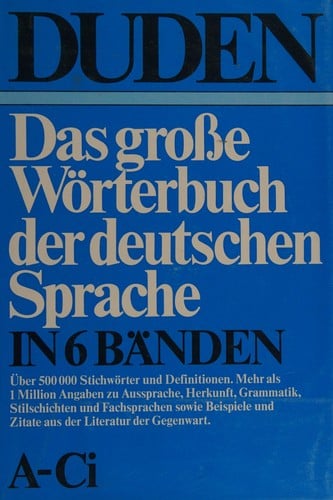 Das Grosse Wörterbuch der deutschen Sprache in 6 Bänden