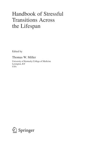 Handbook of Stressful Transitions Across the Lifespan