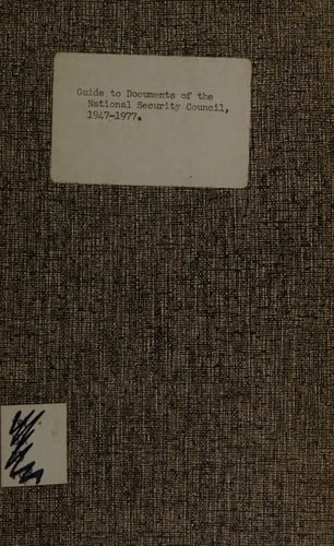 Documents of the National Security Council