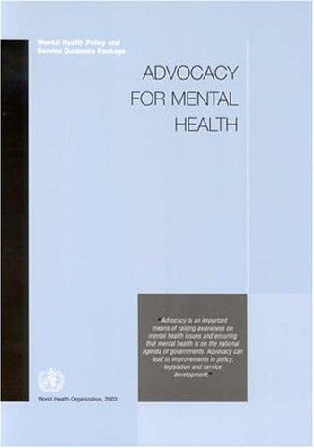 Advocacy for mental health