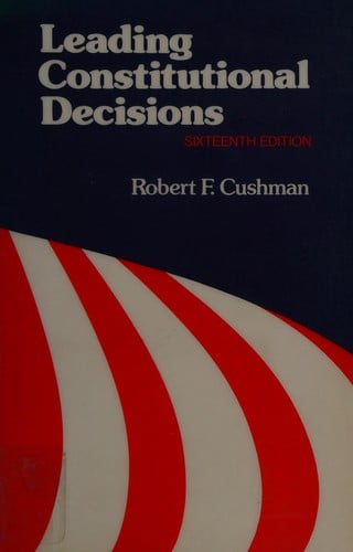 Leading constitutional decisions