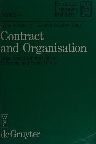 Contract and organisation