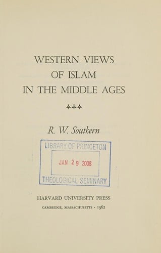Western views of Islam in the Middle Ages