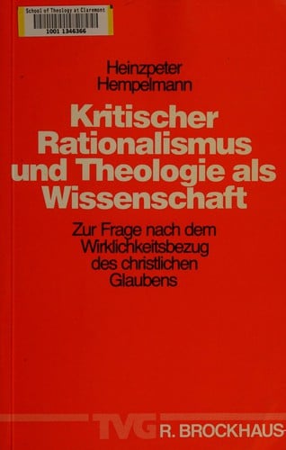 Kritischer Rationalismus und Theologie als Wissenschaft