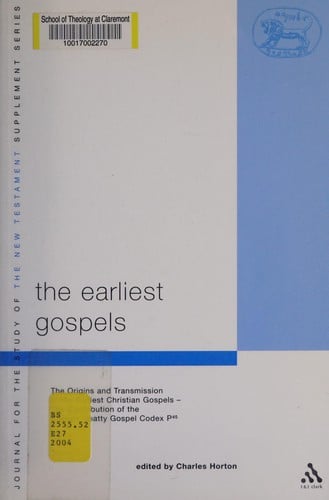 The earliest gospels