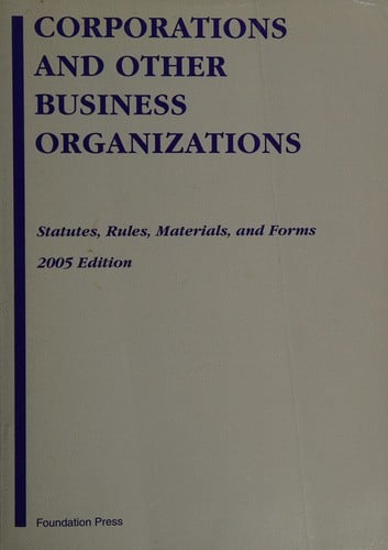 Corporations and other business organizations