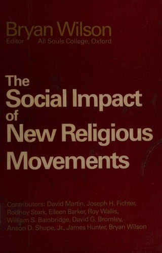 The Social impact of new religious movements