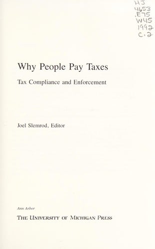 Why people pay taxes