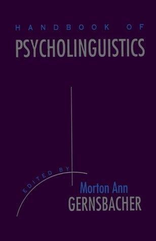 Handbook of Psycholinguistics