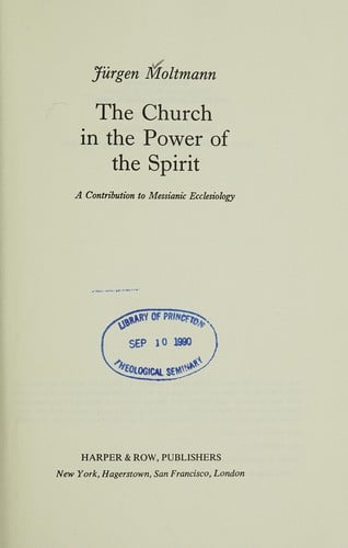 The church in the power of the spirit