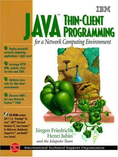 Java thin-client programming for a network computing environment