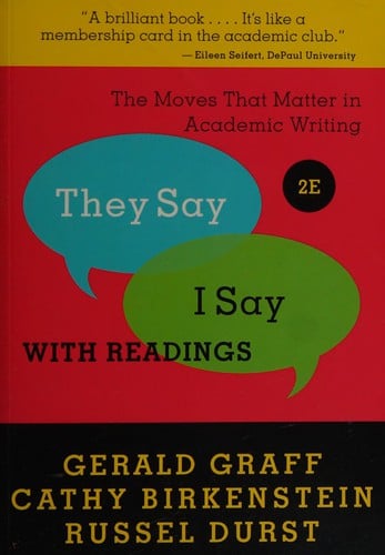 "They say/I say" with readings--second edition