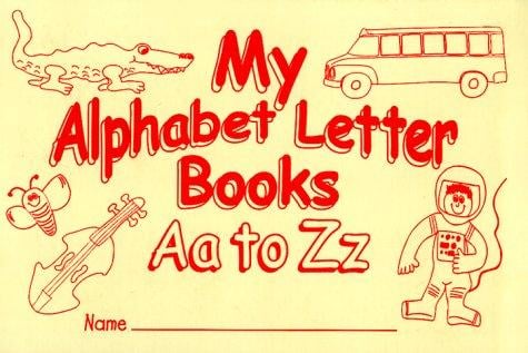 My alphabet letter books, Aa to Zz