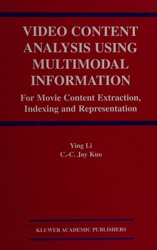 Video content analysis using multimodal information