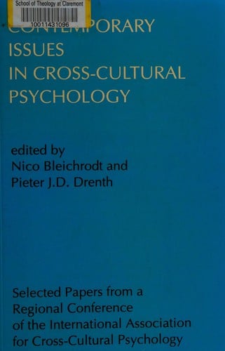 Contemporary issues in cross-cultural psychology
