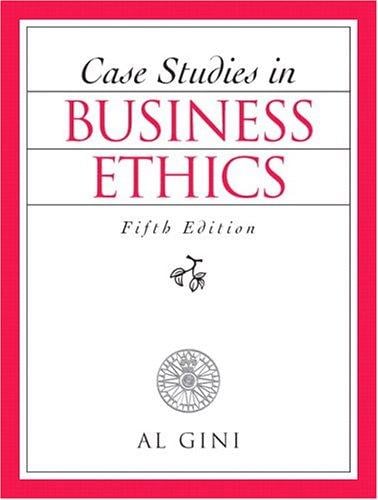 Case studies in business ethics