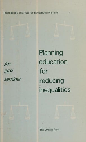 Planning education for reducing inequalities