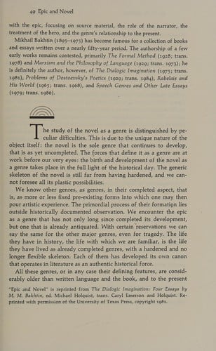 Essentials of the theory of fiction