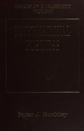 INTERNATIONAL BUSINESS; ED. BY PETER J. BUCKLEY