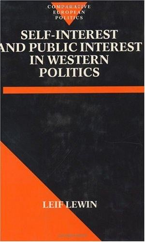 Self-interest and public interest in western politics