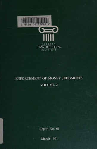 Enforcement of money judgements