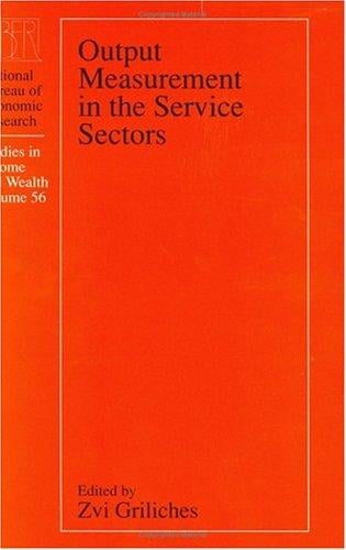 Output measurement in the service sectors