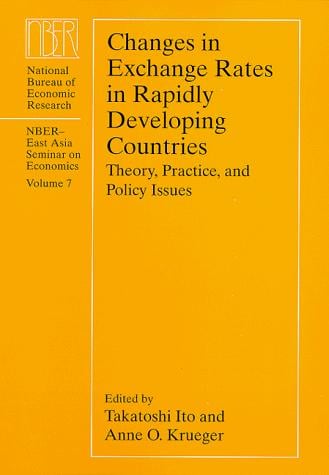 Changes in exchange rates in rapidly developing countries