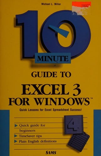 10 minute guide to Excel for Windows
