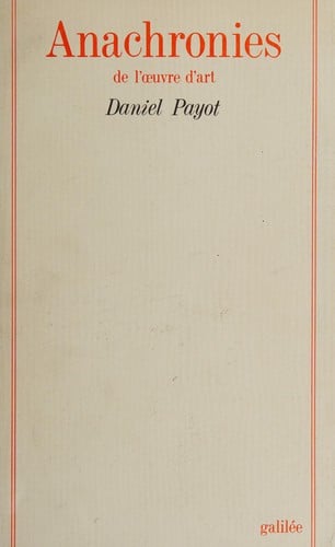 Anachronies de l'œuvre d'art