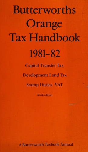 Butterworths orange tax handbook