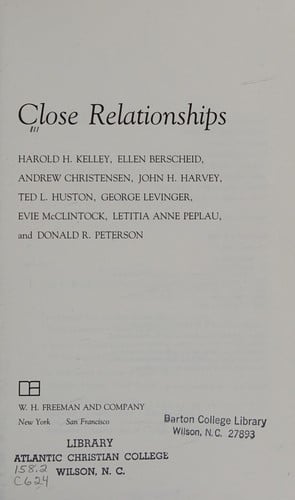 Close relationships