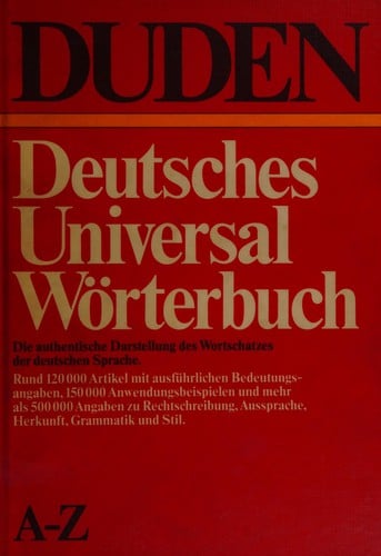Duden, deutsches Universalwörterbuch