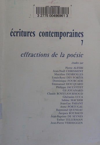 Effractions de la poésie